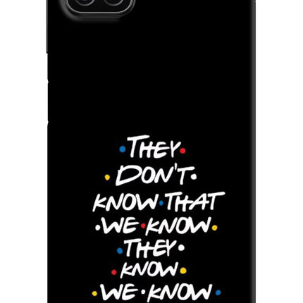FRIENDS Dialogue Samsung A12 Hard Case Back Cover by Casekaro