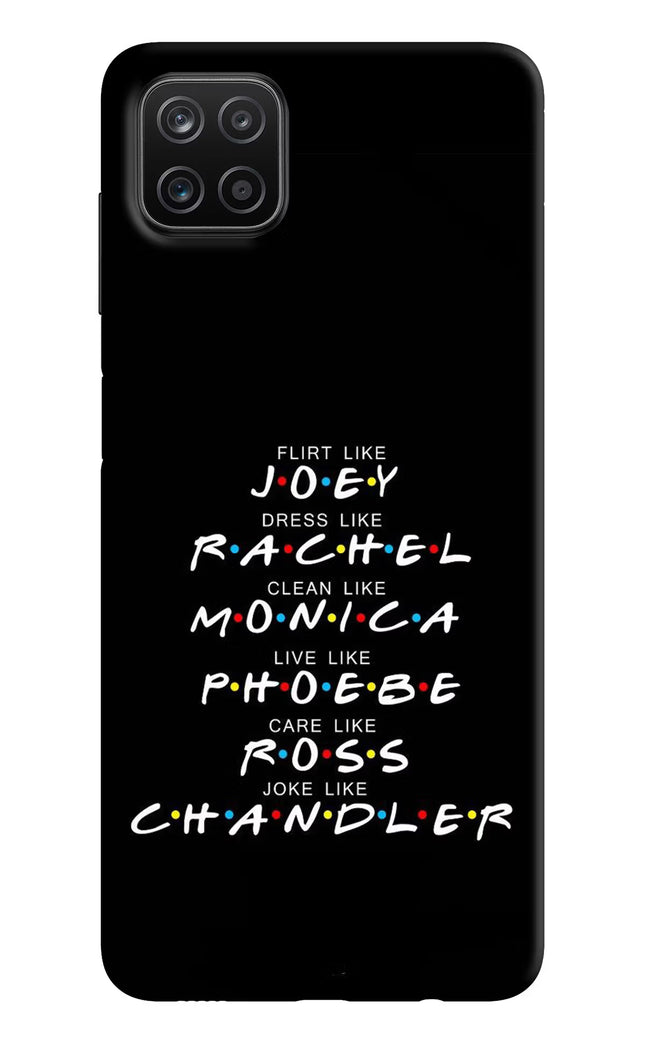 FRIENDS Character Samsung A12 Hard Case Back Cover by Casekaro