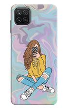 Selfie Girl Samsung A12 Hard Case Back Cover by Casekaro