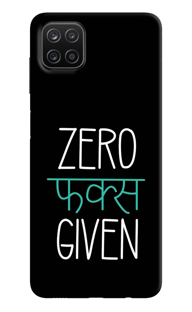Zero Fucks Given Samsung A12 Hard Case Back Cover by Casekaro