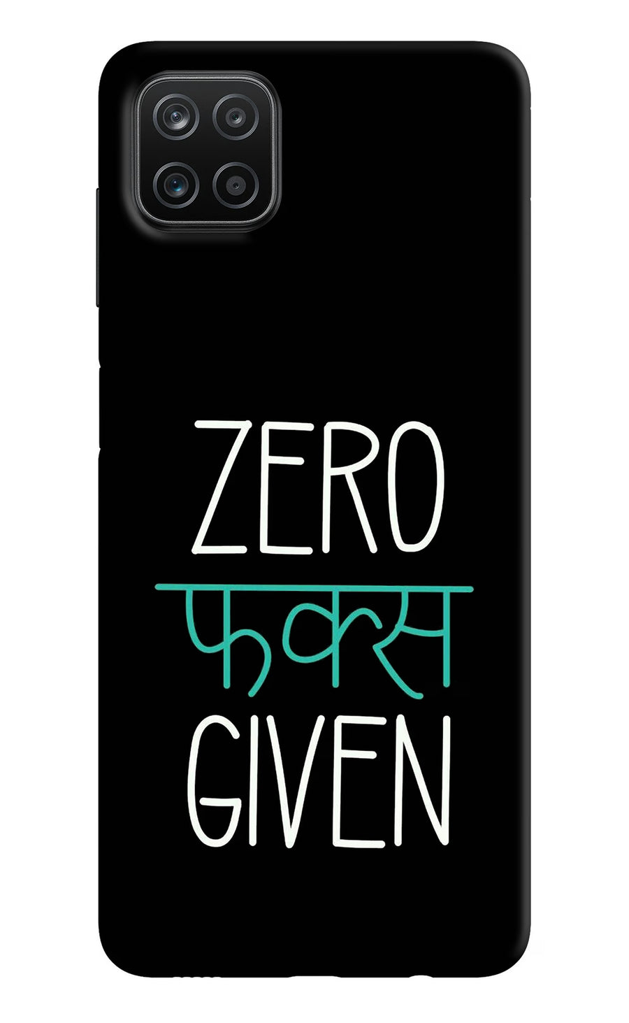 Zero Fucks Given Samsung A12 Back Cover, Hard case