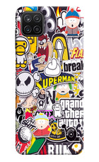 Sticker Bomb Samsung A12 Hard Case Back Cover by Casekaro
