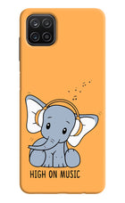 High On Music Samsung A12 Hard Case Back Cover by Casekaro