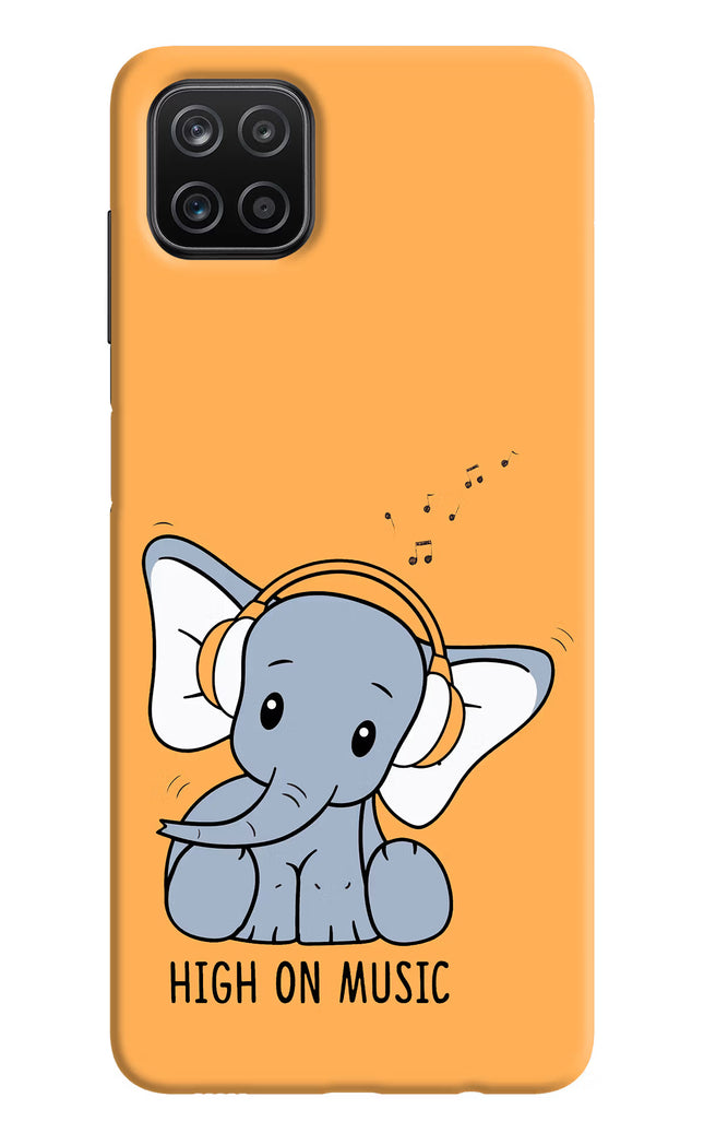 High On Music Samsung A12 Hard Case Back Cover by Casekaro