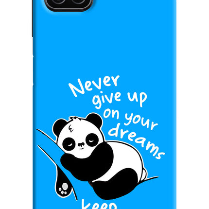 Keep Sleeping Samsung A12 Hard Case Back Cover by Casekaro