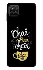Chai Bina Chain Kaha Re Samsung A12 Hard Case Back Cover by Casekaro