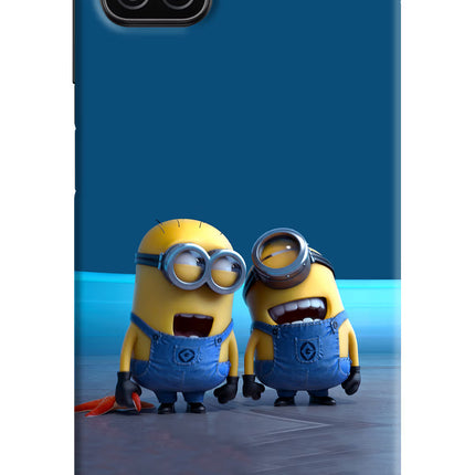 Minion Laughing Samsung A12 Hard Case Back Cover by Casekaro