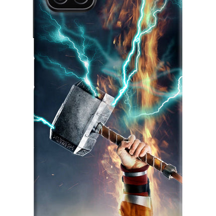 Thor Hammer Mjolnir Samsung A12 Hard Case Back Cover by Casekaro