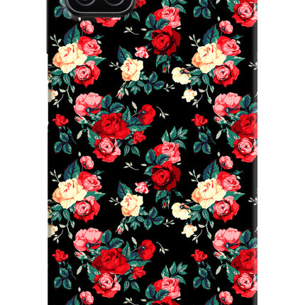 Rose Pattern Samsung A12 Hard Case Back Cover by Casekaro