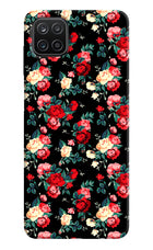 Rose Pattern Samsung A12 Hard Case Back Cover by Casekaro
