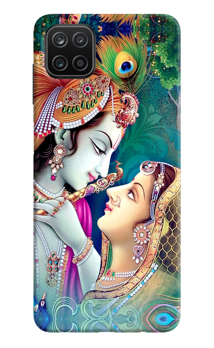 Lord Radha Krishna Samsung A12 Back Cover, Hard case