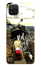 Ride More Worry Less Samsung A12 Hard Case Back Cover by Casekaro