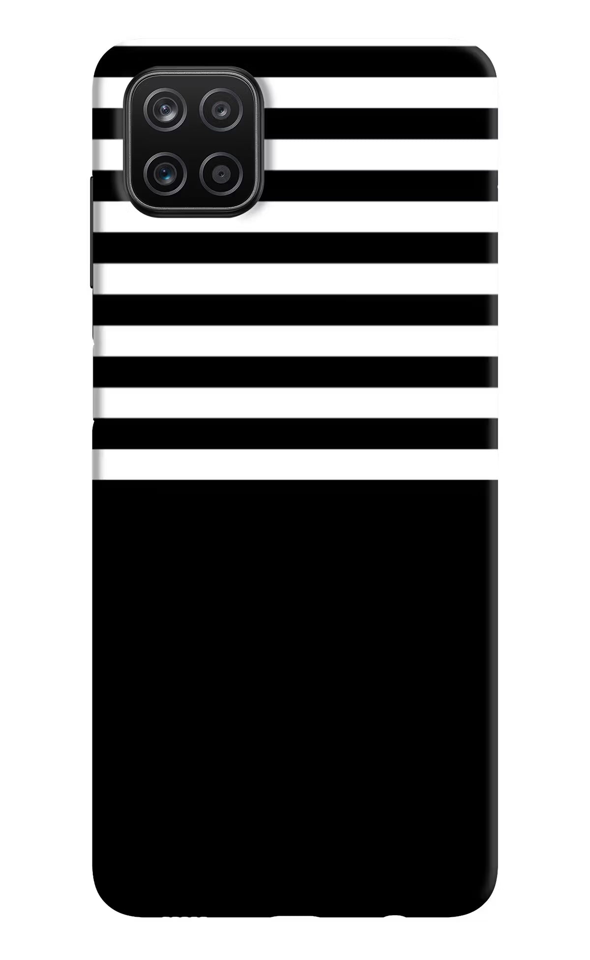 Black and White Print Samsung A12 Back Cover