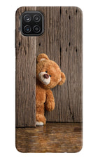 Teddy Wooden Samsung A12 Hard Case Back Cover by Casekaro
