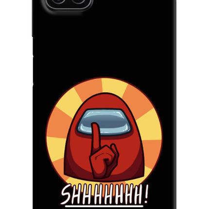 Among Us Shhh! Samsung A12 Hard Case Back Cover by Casekaro