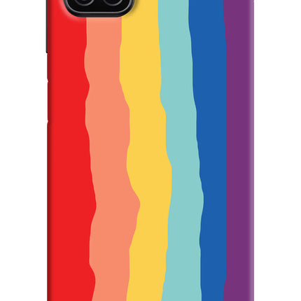 Rainbow Samsung A12 Hard Case Back Cover by Casekaro