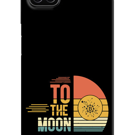 To the Moon Samsung A12 Hard Case Back Cover by Casekaro