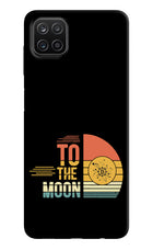 To the Moon Samsung A12 Hard Case Back Cover by Casekaro