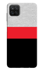 Tri Color Pattern Samsung A12 Hard Case Back Cover by Casekaro