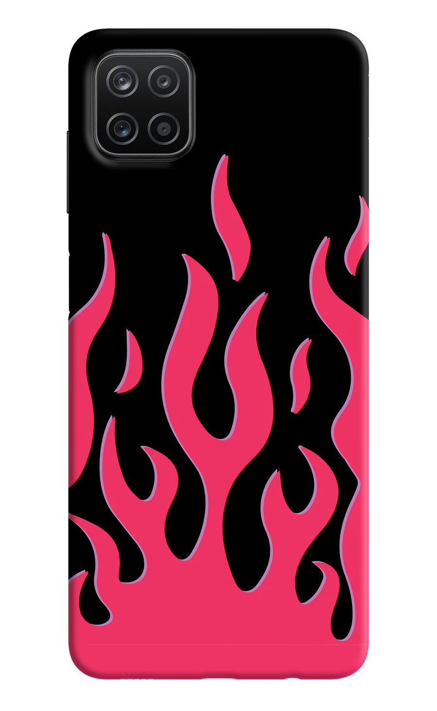 Fire Flames Samsung A12 Back Cover, Hard case