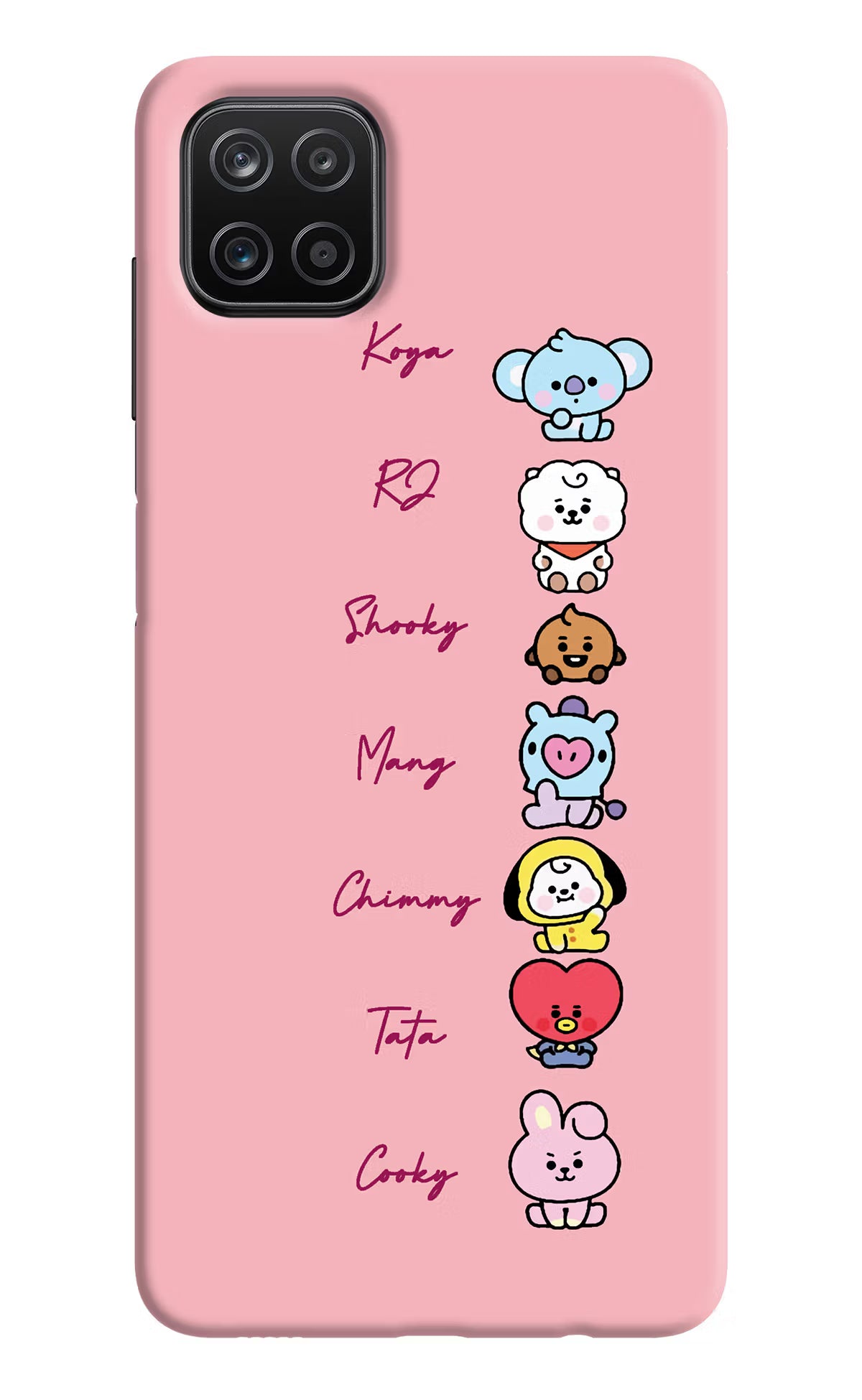 BTS names Samsung A12 Back Cover