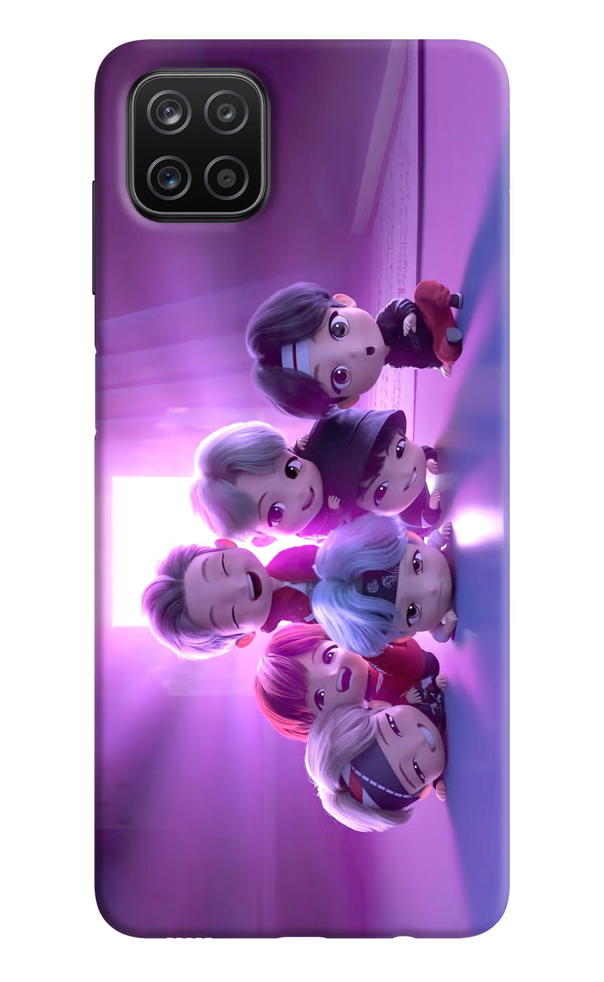 BTS Chibi Samsung A12 Back Cover