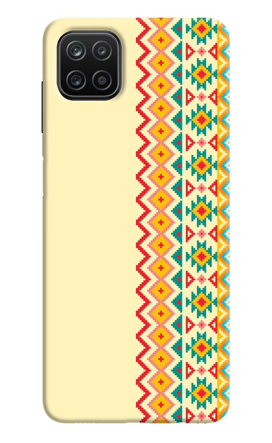 Ethnic Seamless Samsung A12 Back Cover, Hard case