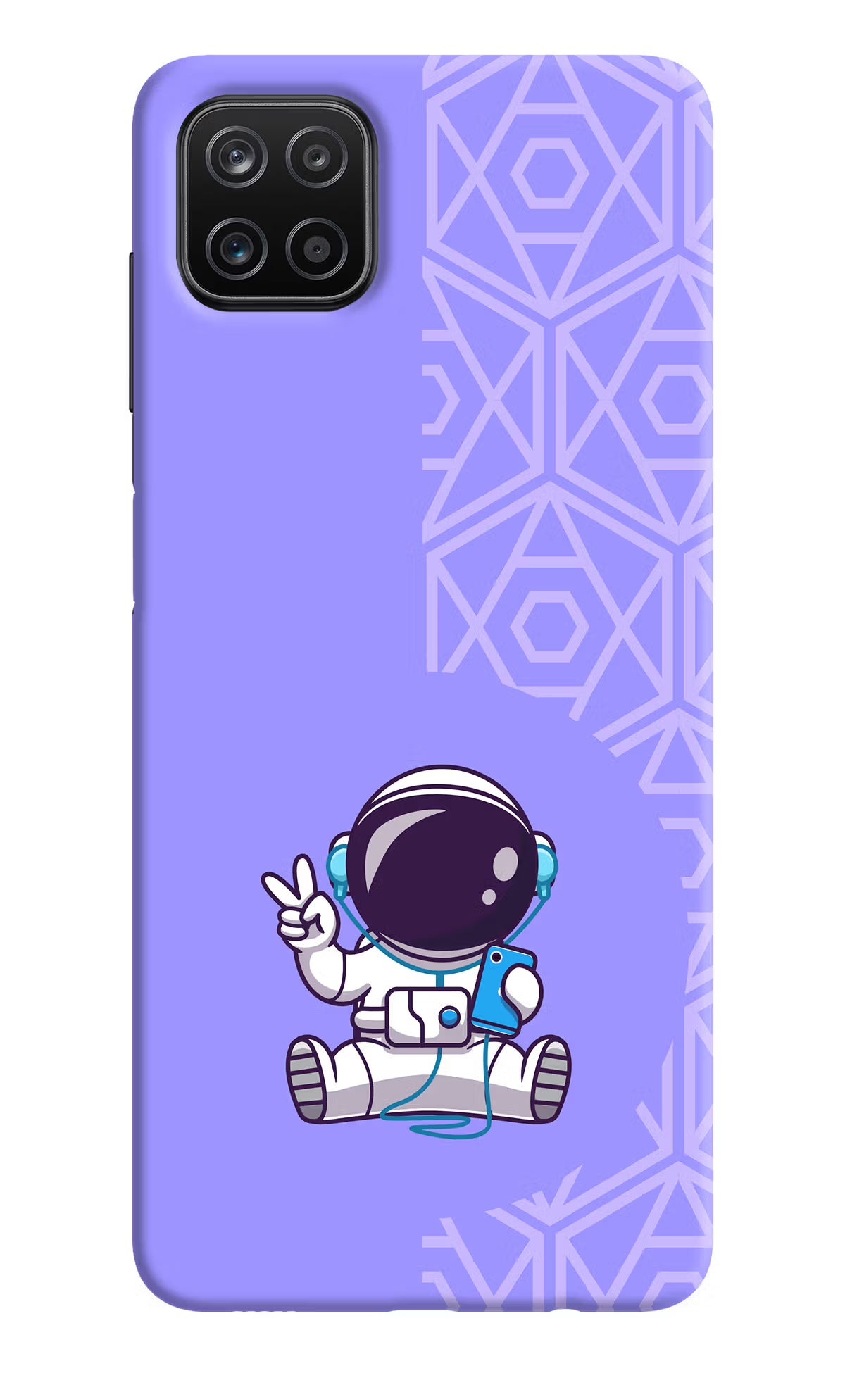 Cute Astronaut Chilling Samsung A12 Back Cover