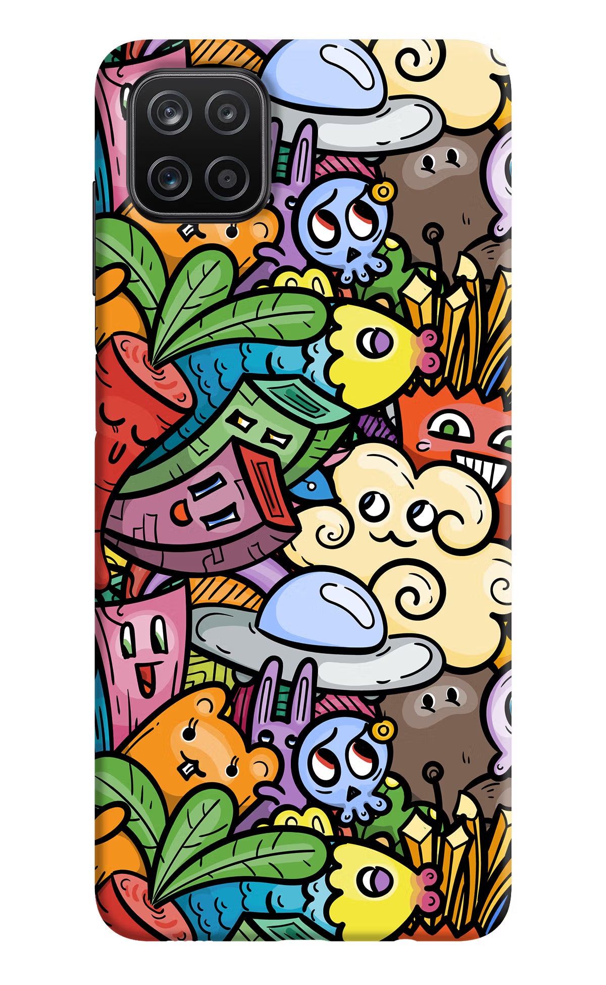 Veggie Doodle Samsung A12 Back Cover