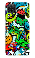 Game Doodle Samsung A12 Hard Case Back Cover by Casekaro