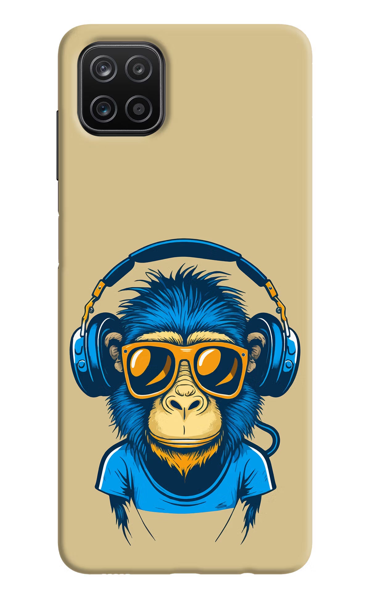 Monkey Headphone Samsung A12 Back Cover