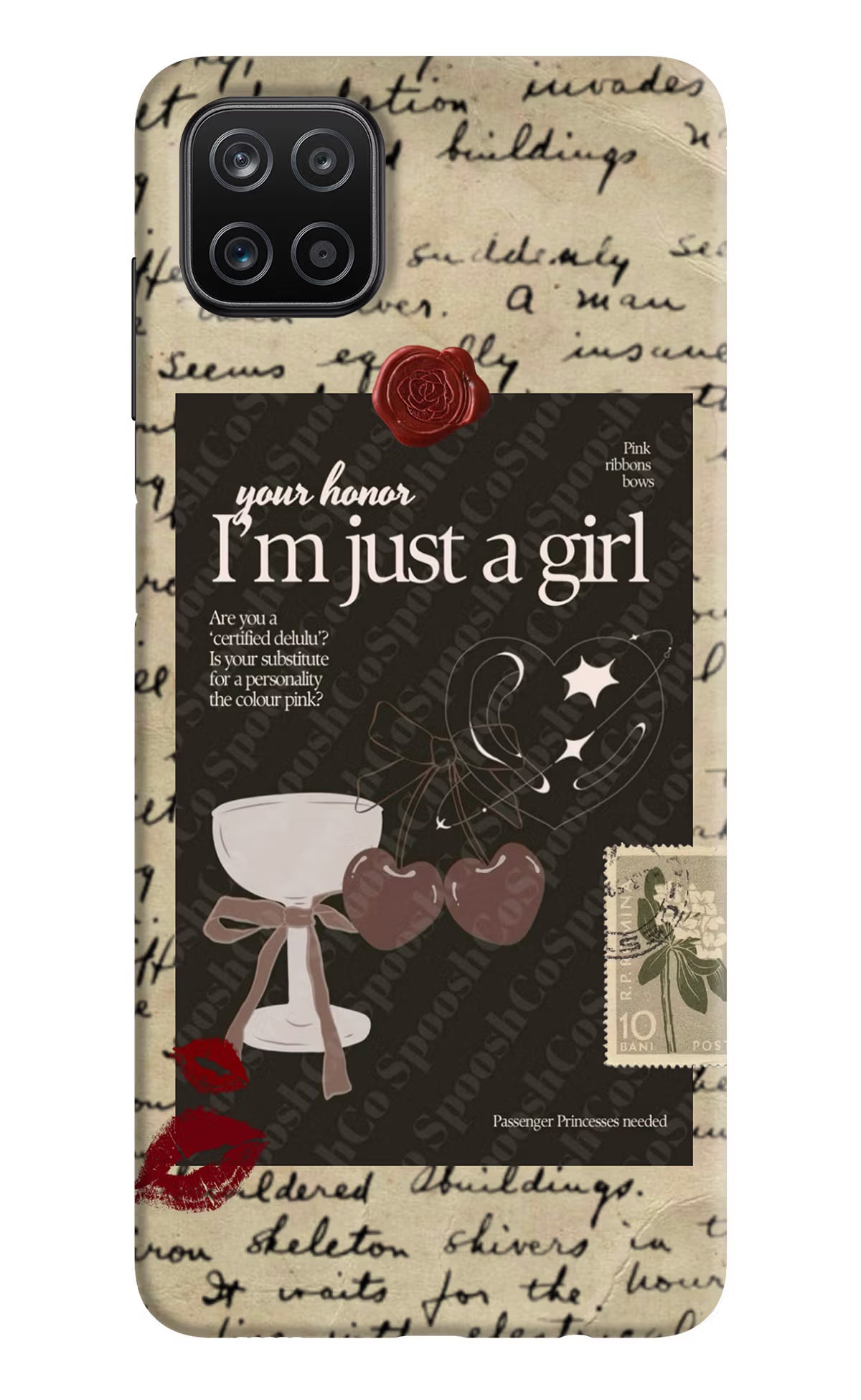 I am just a girl Samsung A12 Back Cover