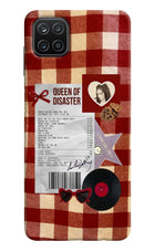 Queen of Disaster Samsung A12 Hard Case Back Cover by Casekaro