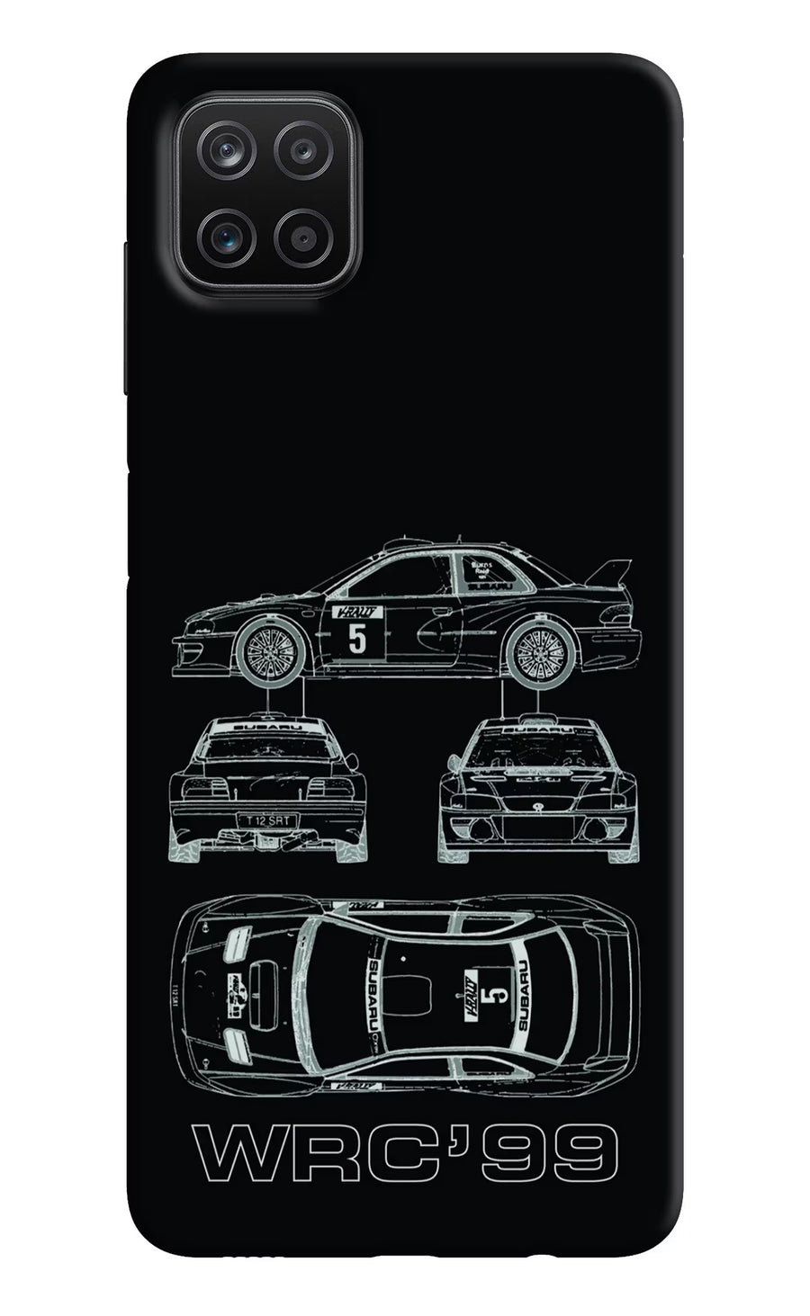 WRC'99 Samsung A12 Back Cover, Hard case