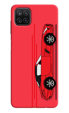Red Velocity Samsung A12 Hard Case Back Cover by Casekaro