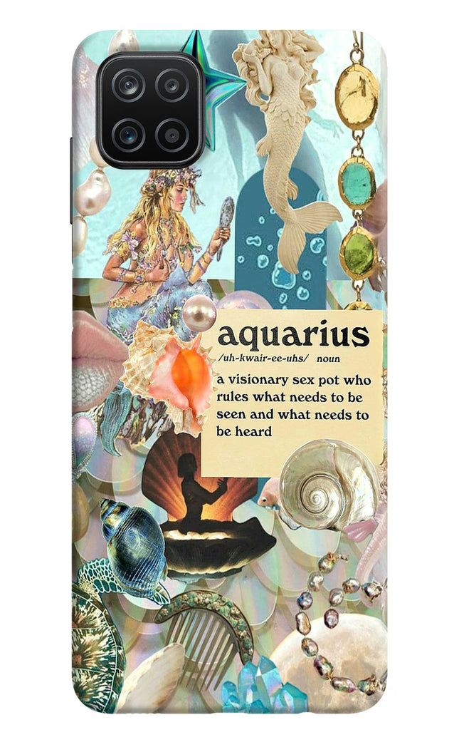 Aquarius Zodiac Samsung A12 Hard Case Back Cover by Casekaro