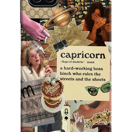 Capricorn Zodiac Samsung A12 Hard Case Back Cover by Casekaro