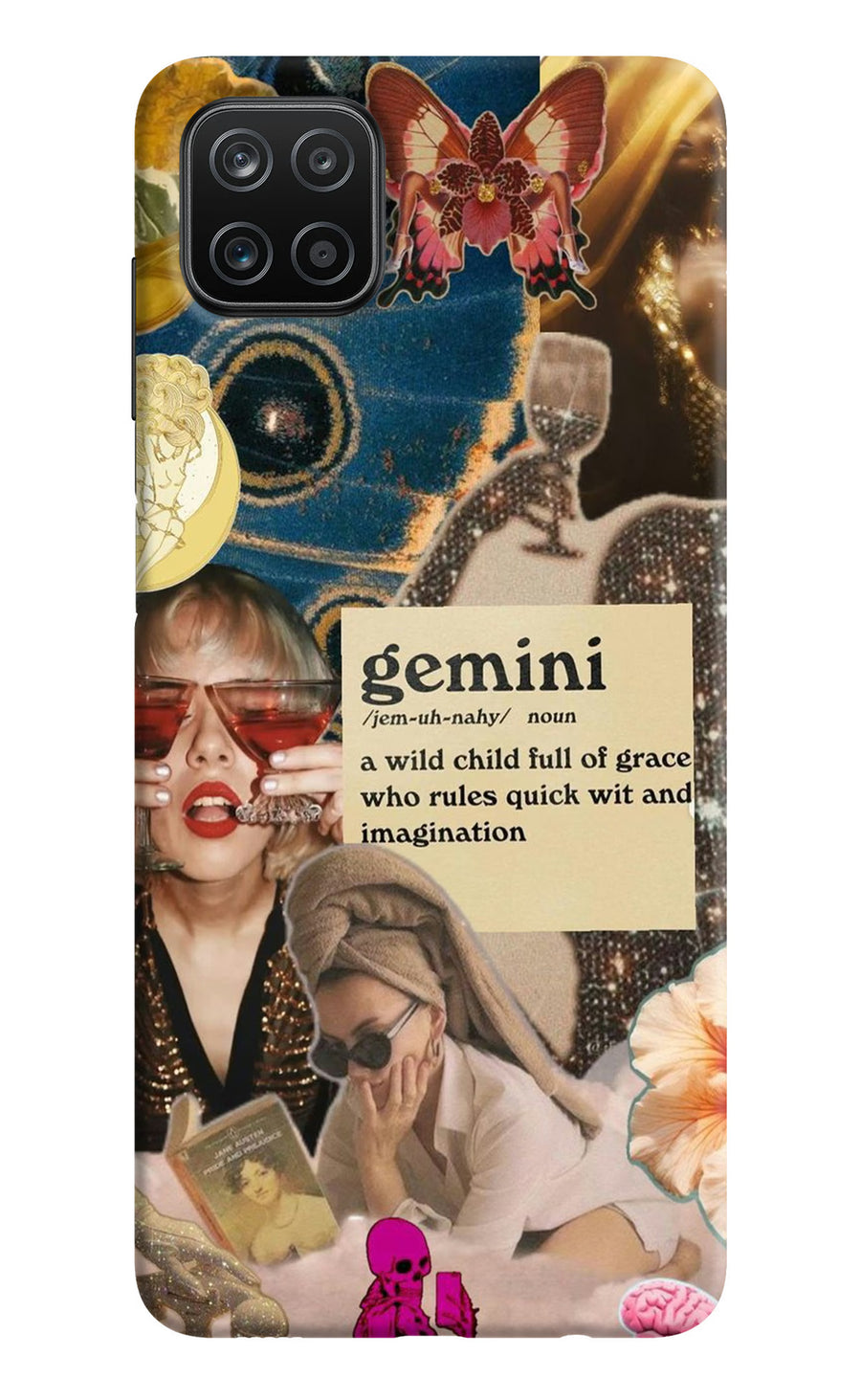 Gemini Zodiac Samsung A12 Back Cover, Hard case