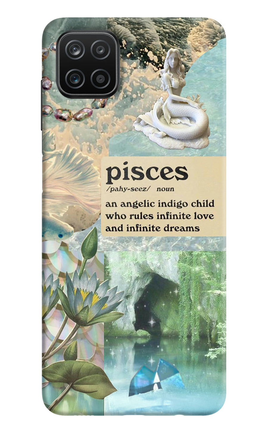 Pisces Zodiac Samsung A12 Back Cover, Hard case