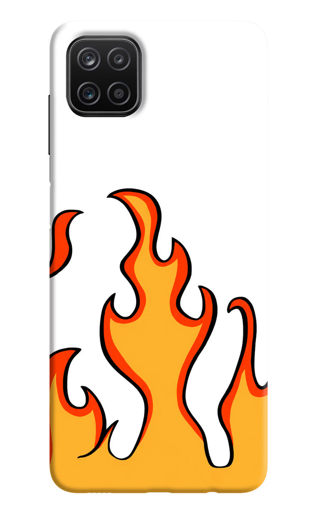 Fired Up – White Samsung A12 Hard Case Back Cover by Casekaro