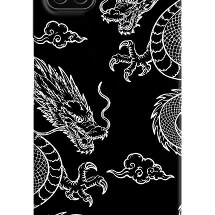Twin Dragons Samsung A12 Hard Case Back Cover by Casekaro