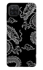 Twin Dragons Samsung A12 Hard Case Back Cover by Casekaro