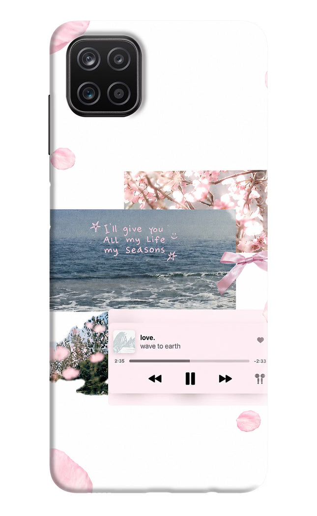 Wave to earth Samsung A12 Hard Case Back Cover by Casekaro