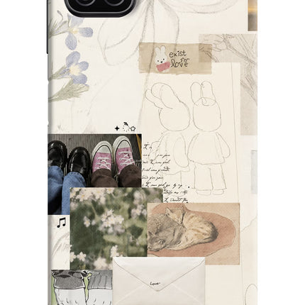 Soft Aesthetic Samsung A12 Hard Case Back Cover by Casekaro