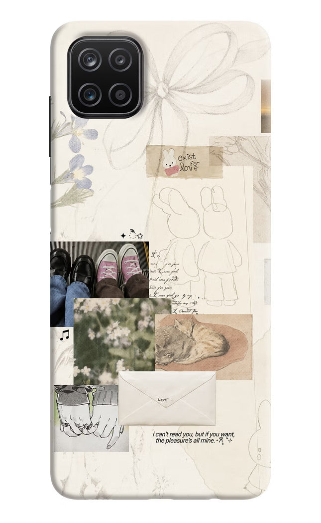 Soft Aesthetic Samsung A12 Hard Case Back Cover by Casekaro