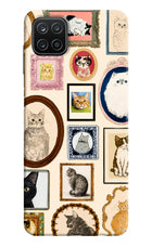 Mirror Cats Samsung A12 Hard Case Back Cover by Casekaro
