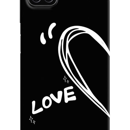 Love Line Samsung A12 Hard Case Back Cover by Casekaro