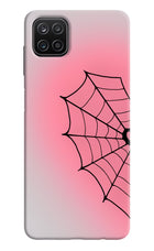 Pink Web Samsung A12 Hard Case Back Cover by Casekaro