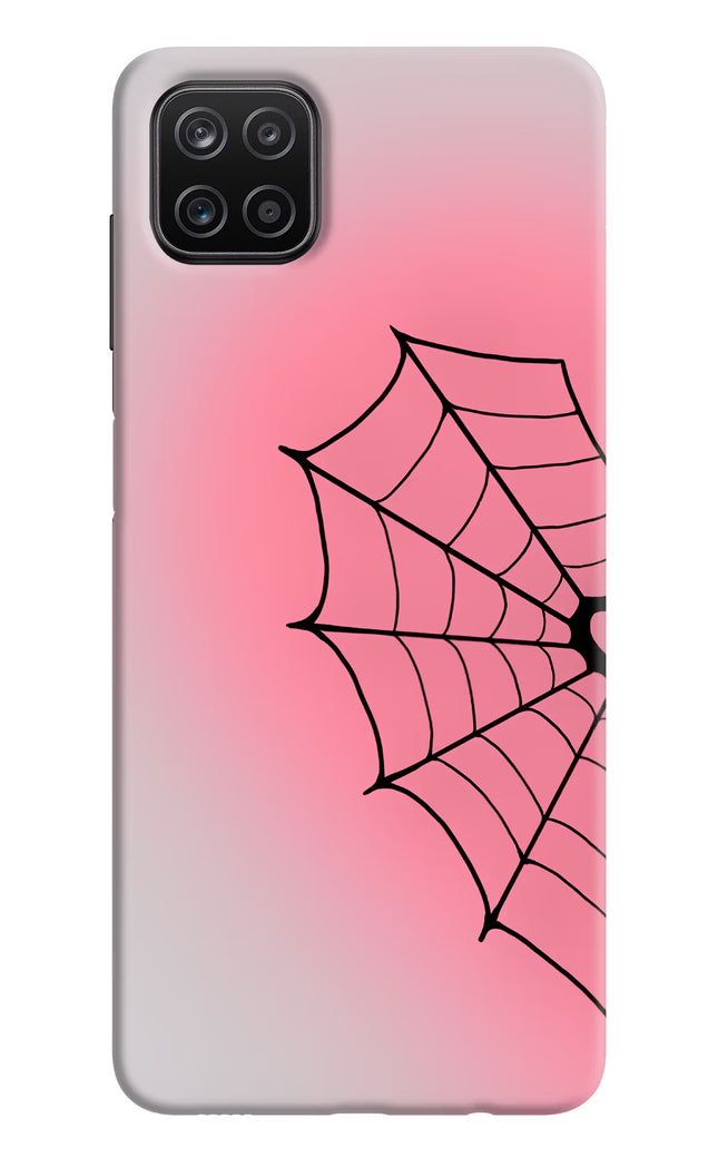 Pink Web Samsung A12 Hard Case Back Cover by Casekaro