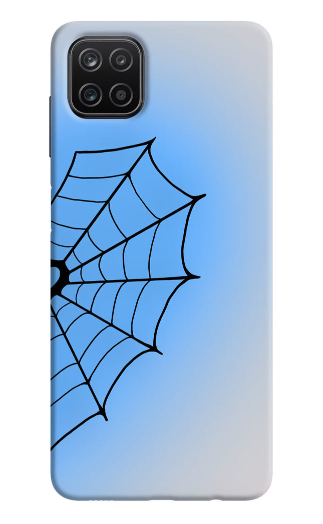 Blue Web Samsung A12 Hard Case Back Cover by Casekaro